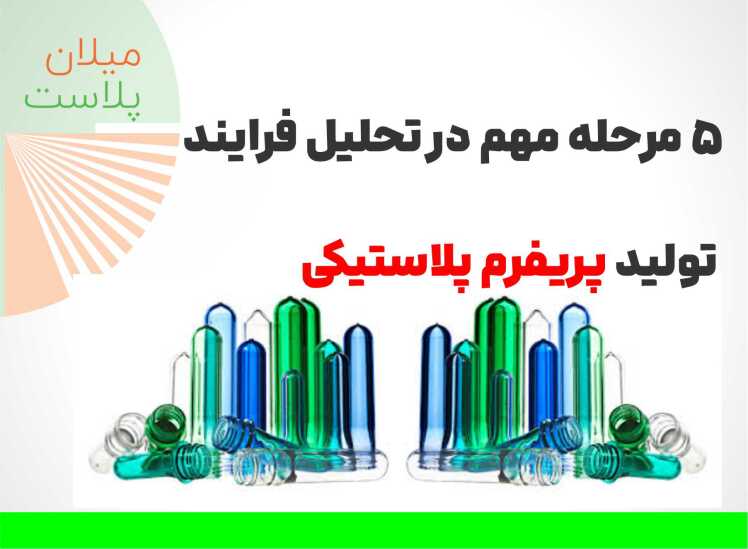 5 مرحله مهم در تحلیل فرایند تولید پریفرم پلاستیکی | راهنمای کامل تولید